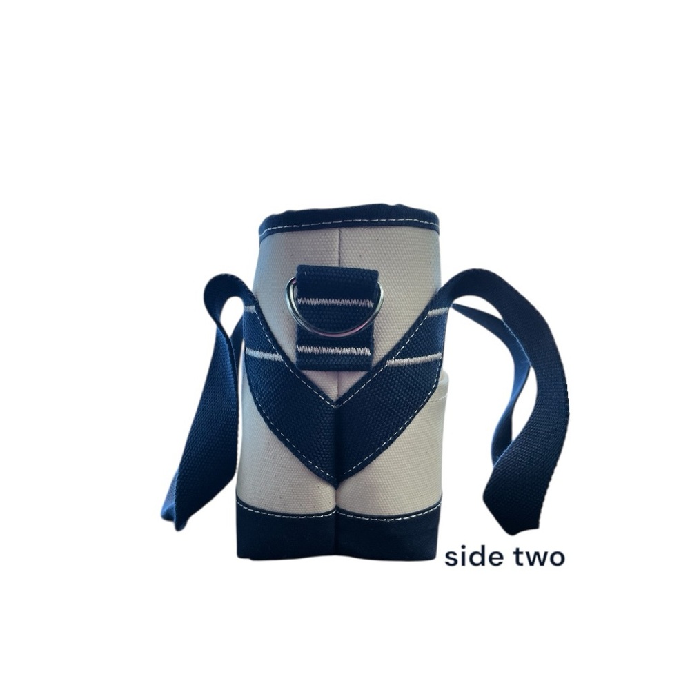 L. L. Bean Boat Bag Lunch Tote Classic Canvas Navy Insulated Contemporary NWT - Picture 4 of 8